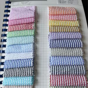 HKFY0013 stripe check bubble good quality ready goods fashion yarn dyed shirt fabric   