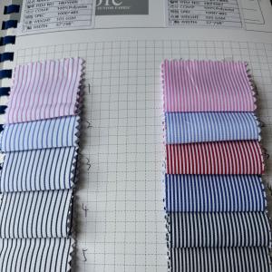 HKFY007  stripe good quality ready goods fashion yarn dyed shirt fabric   